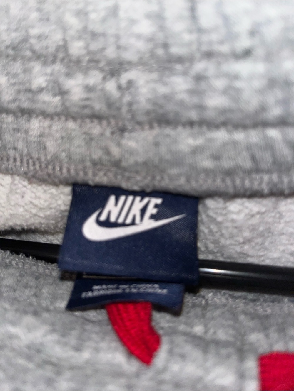 Nike Gray Joggers with White Swoosh - Picture 4 of 5